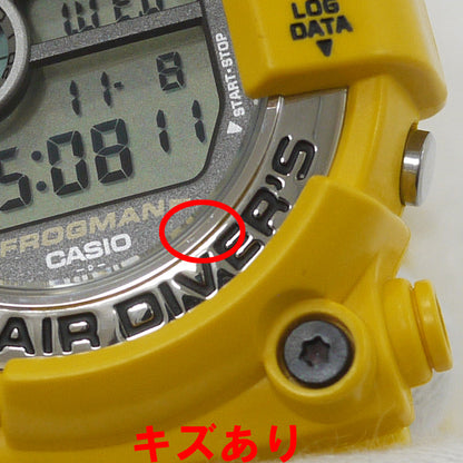 Casio Watch G-Shock Frogman Quartz Yellow DW-8250Y-9T Used in Japan