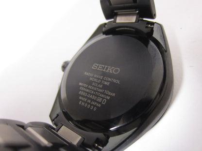 Seiko Watch Brights Solar Radio Blue Dial 8B63-0AS0 Used in Japan