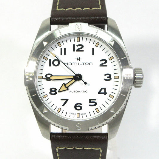 Hamilton Watch H70225510 Khaki Field Expedition white x silver Used in Japan