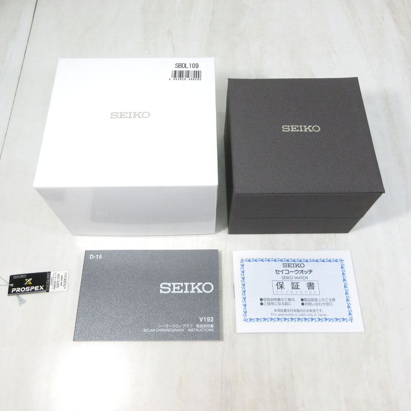 Seiko Watch PROSPEX SBDL109 SPEEDTIMER Chronograph Solar Used in Japan