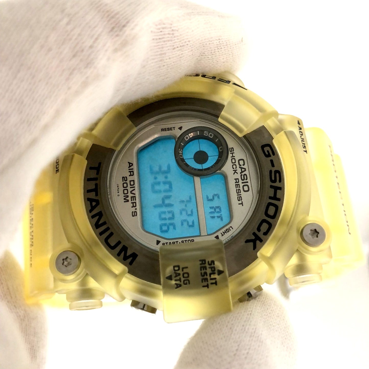 Casio Watch G-Shock Frogman White Skeleton  Quartz DW-8200WC Used in Japan