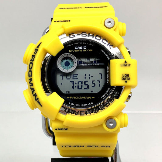 Casio Watch G-Shock Frogman Yellow Tough Solar GF-8250-9JF Used in Japan