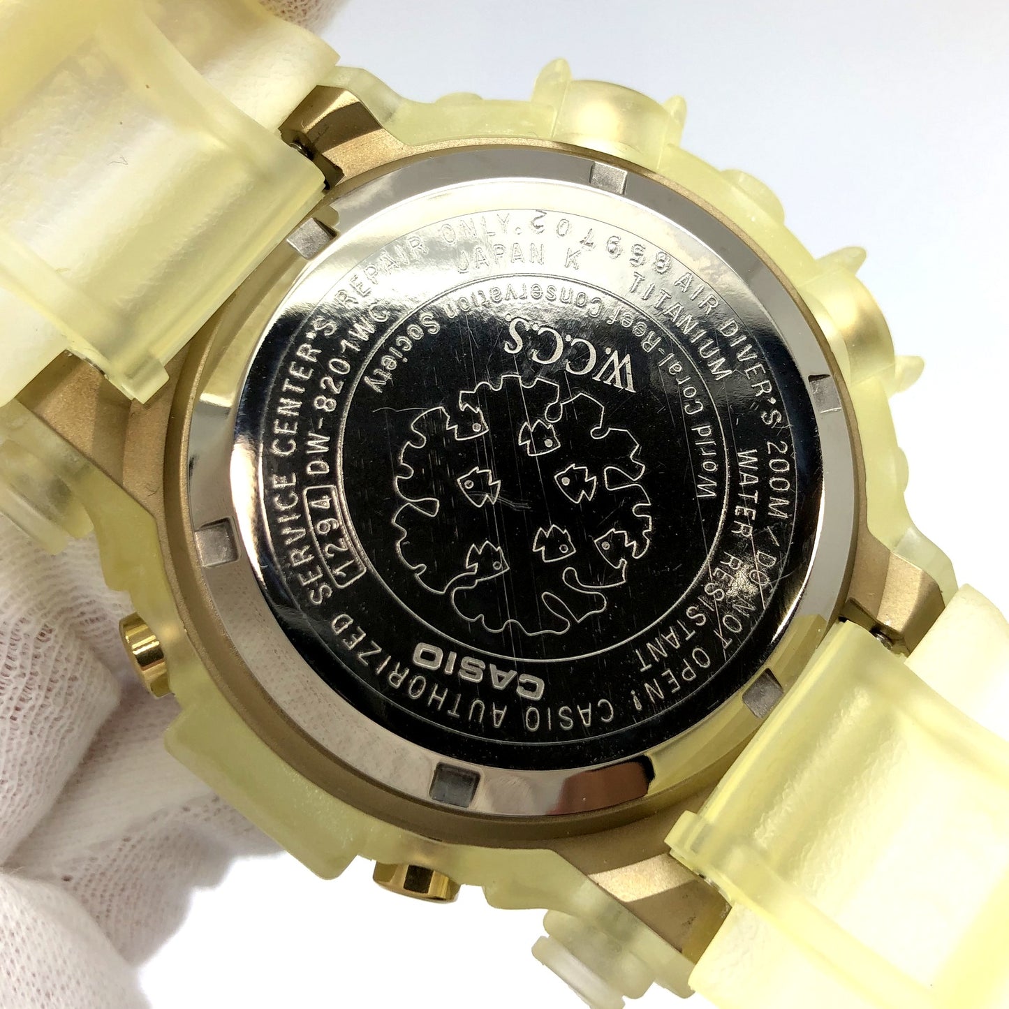 CASIO G-SHOCK Watch FROGMAN WCCS Digital Quartz DW-8201WC-9T Used in Japan