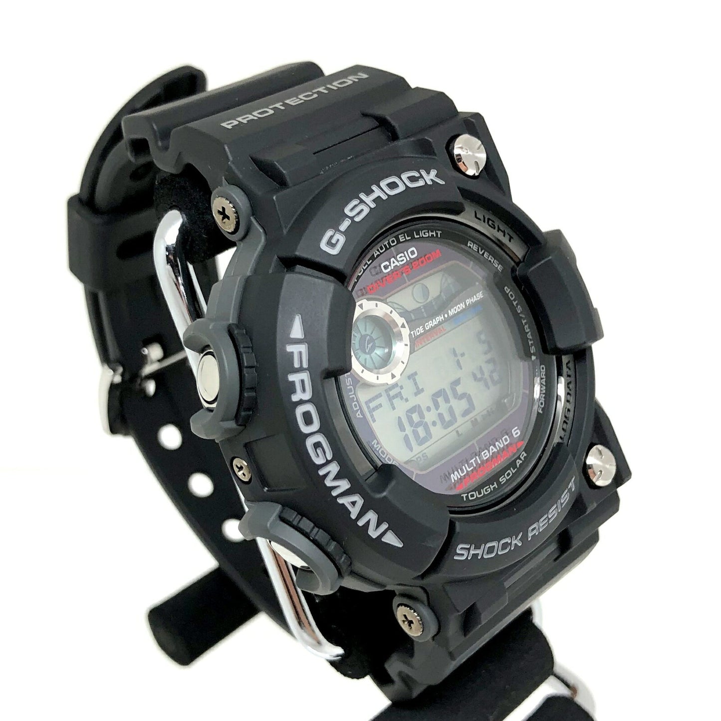 CASIO G-SHOCK Watch Frogman Master of G Black Digital GWF-1000-1JF Used in Japan