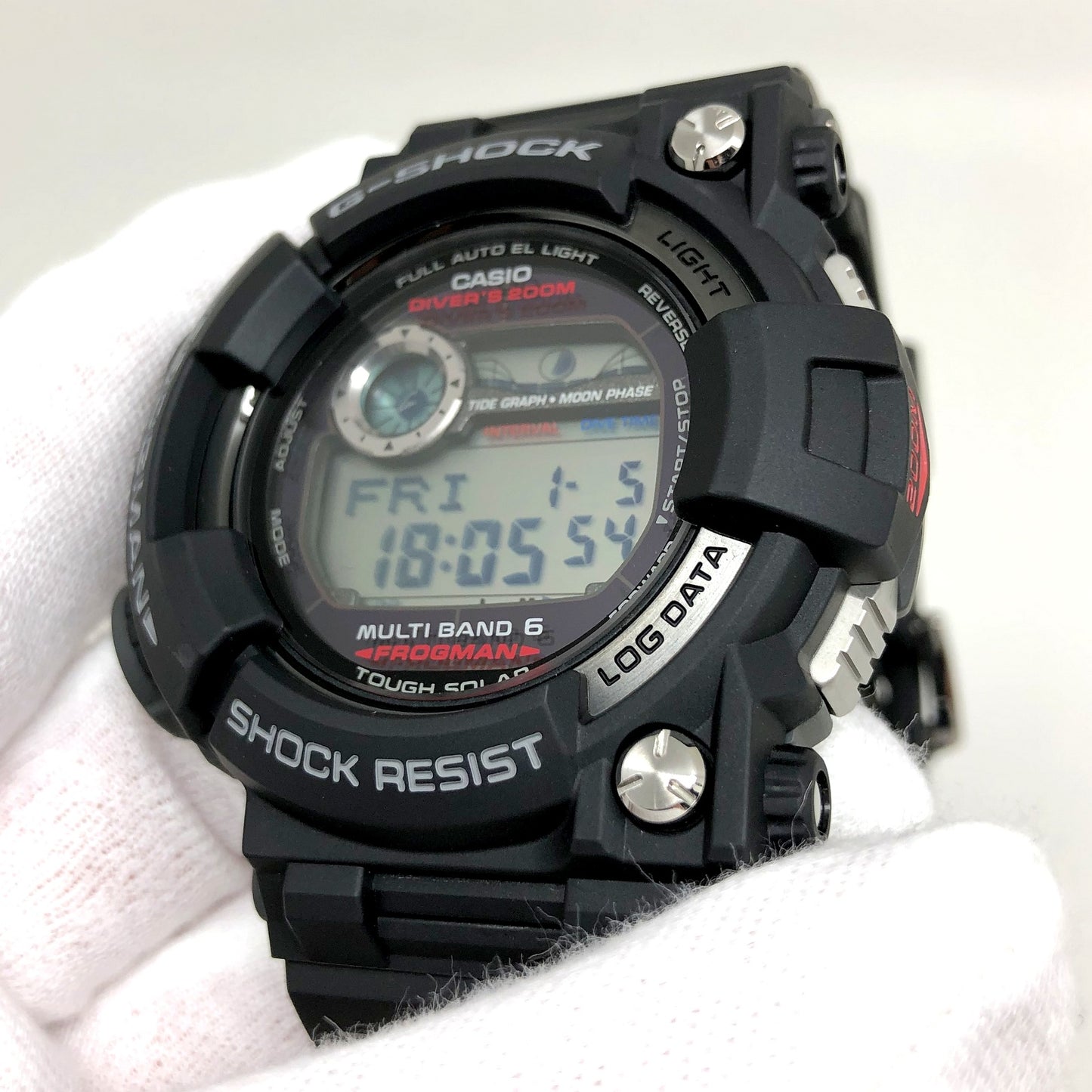 CASIO G-SHOCK Watch Frogman Master of G Black Digital GWF-1000-1JF Used in Japan