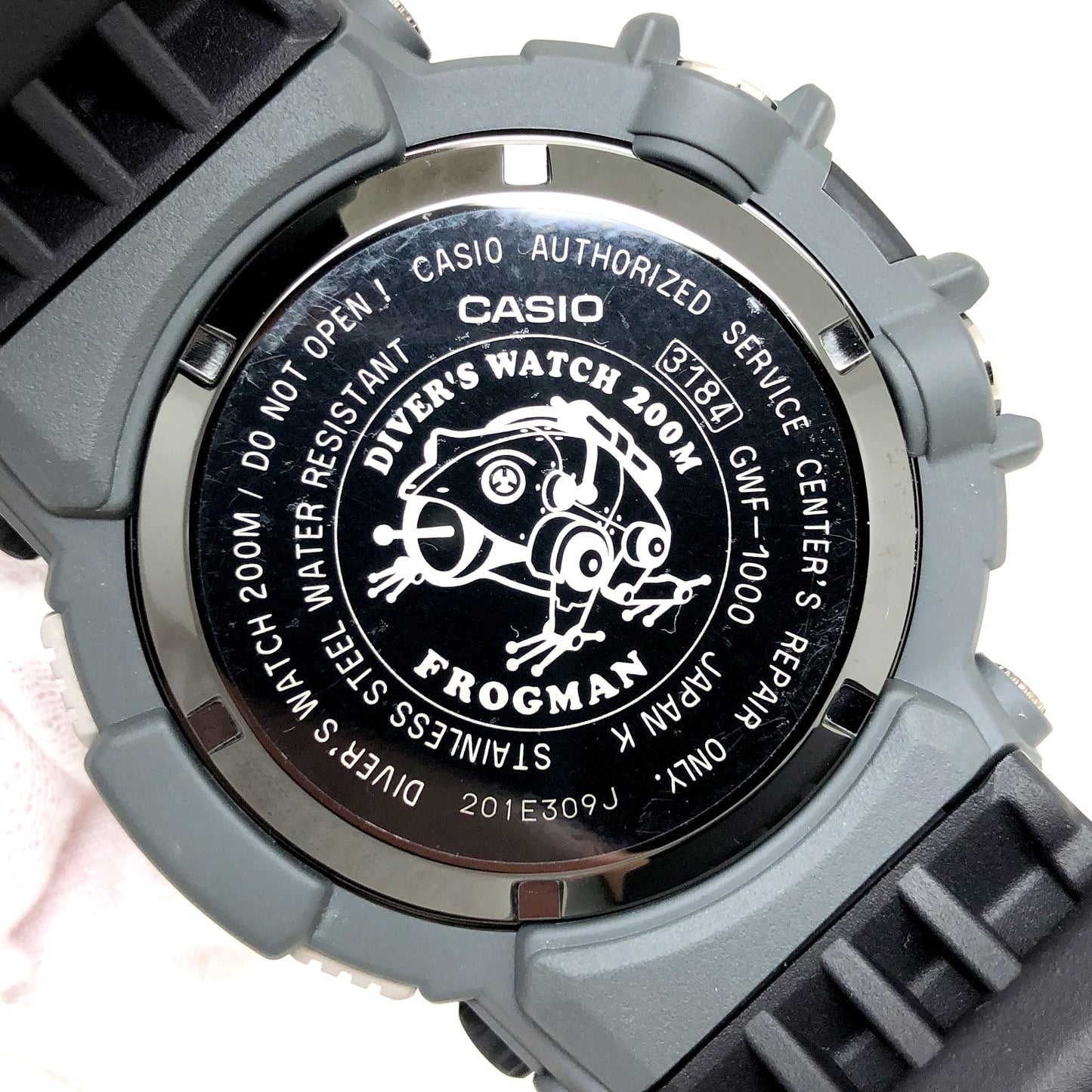 CASIO G-SHOCK Watch Frogman Master of G Black Digital GWF-1000-1JF Used in Japan