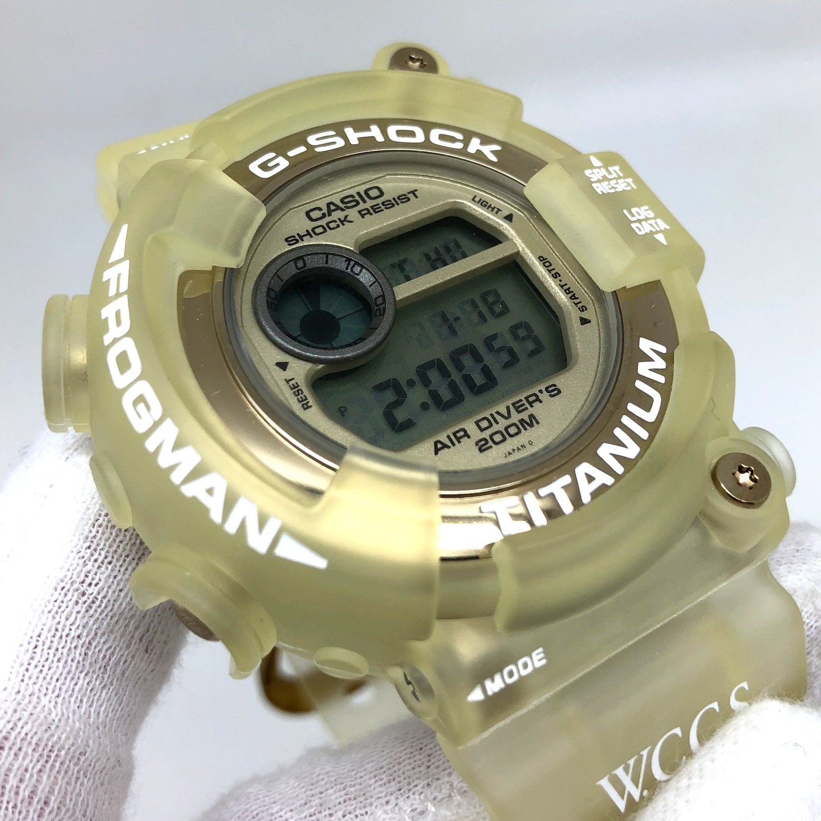 Casio Watch G-Shock Frogman WCCS Quartz Digital DW-8201WC-9T Used in J –  The Japan Pride