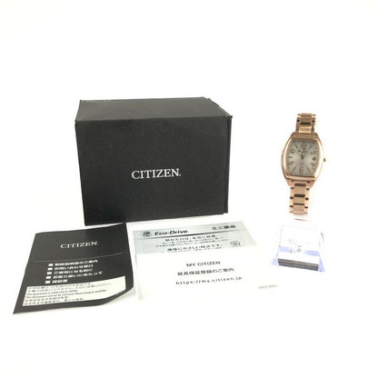 Citizen Watch XC Eco-Drive Pink Gold Ladies H060-T023894 Used in Japan