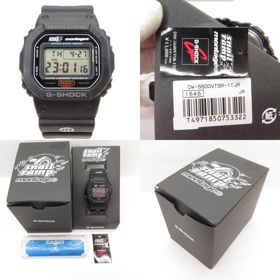 Casio Watch G-SHOCK × SNAIL RAMP × Montage DW-5600VTSR-1TJR Used in Japan