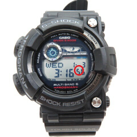 Casio Watch G-Shock Radio GWF-1000-1JF Solar Frogman Used in Japan