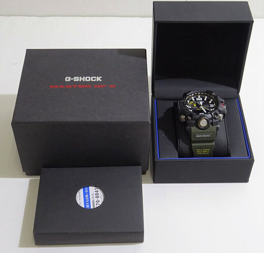 Casio Watch G-Shock Mudmaster Solar Radio Men's GWG-1000 Used in Japan