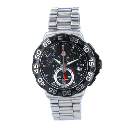 TAG Heuer TWatch Formula 1 CAH1110.BA0850 Chronograph 41mm Black Dial Used in Ja