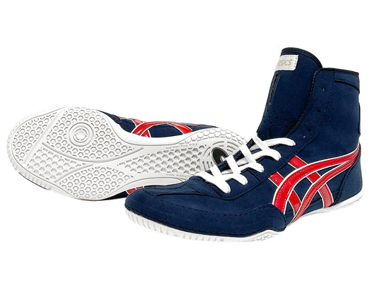 Asics Speciai Order Wrestling Shoes Navy x Red Window White US10 New