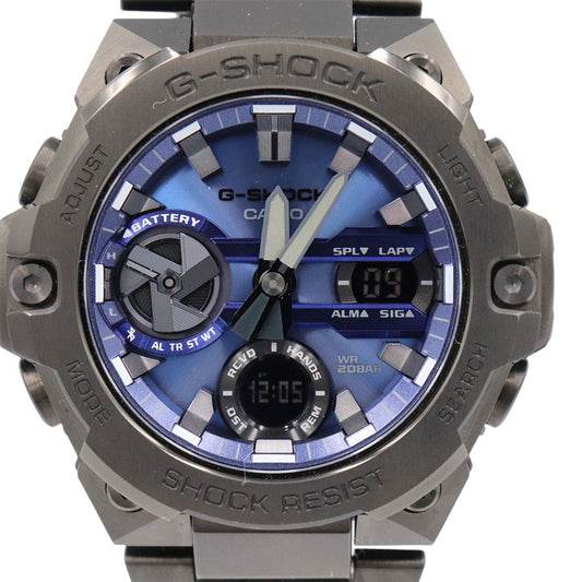 Casio Watch G-Shock Mobile Link Blue Dial GST-B400BD-1A2JF Used in Japan