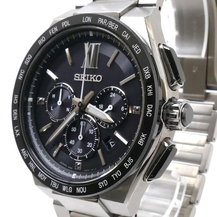 SEIKO Watch Brights Flight Expert Radio Solar SAGA209/8B92-0AF0 Men's Used JPN
