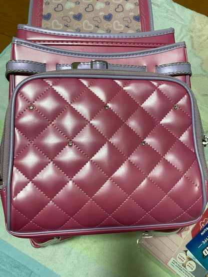 Randoseru Japanese School Bag Kid's Backpack Wanpakugumi Pink  Used