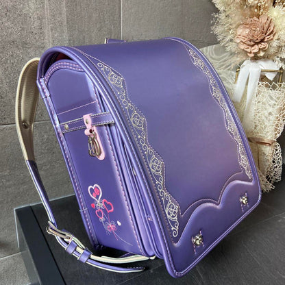 Randoseru Japanese School Bag Kid's Backpack Fit-chan Pearl Purple Used