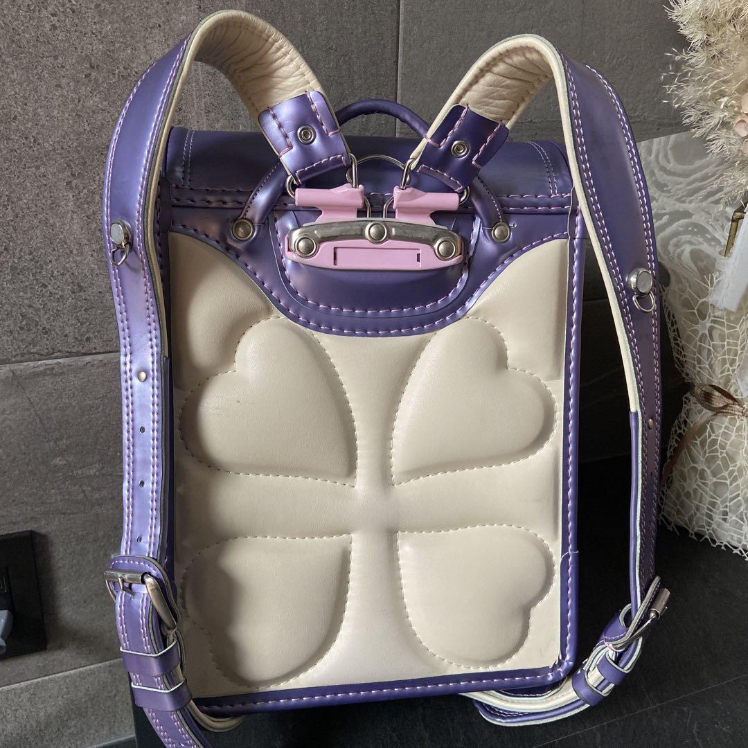 Randoseru Japanese School Bag Kid's Backpack Fit-chan Pearl Purple Used