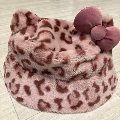 Hello Kitty USJ Universal studio japan Leopard Print Hat Used