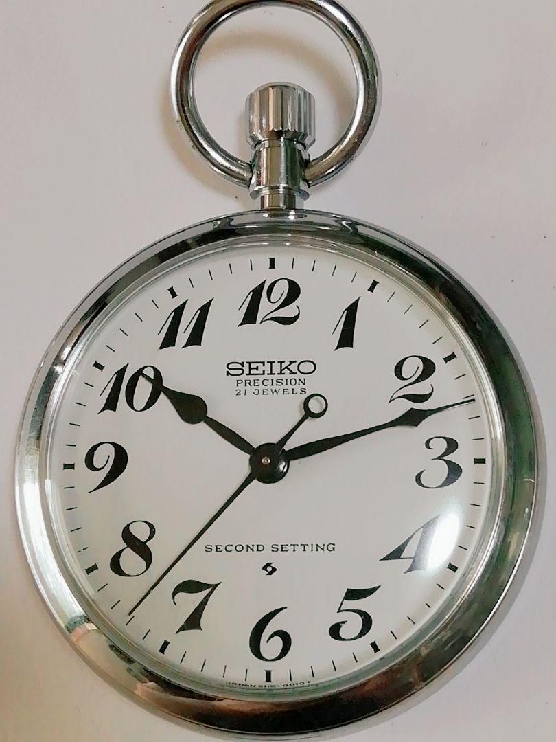 Seiko Railroad Pocket Watch Manual winding Used in Japan