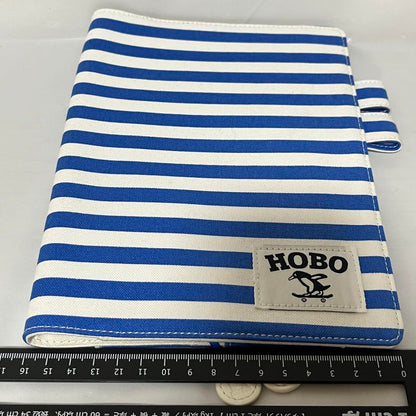 Hobonichi Notebook Cover A5 Cousin Size Marine Border Used in Japan