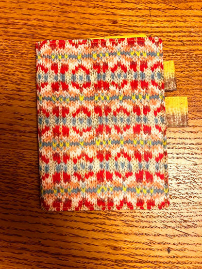 Hobonichi Notebook Cover A6 Original Size Mariko Mikuni Fair Isle Pattern Used