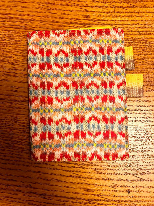 Hobonichi Notebook Cover A6 Original Size Mariko Mikuni Fair Isle Pattern Used