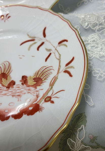 Rare Richard Ginori Red Cock Rhett & Green Plate Dish From Japan