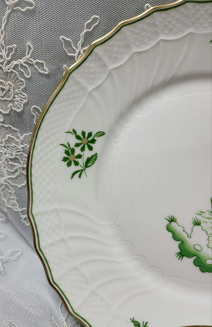 Rare Richard Ginori Red Cock Rhett & Green Plate Dish From Japan