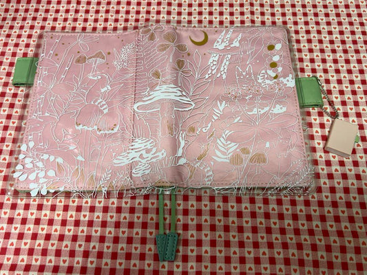 Hobonichi Notebook Cover A6 Original Size 2015 Colors Rose Poodle Used in Japan