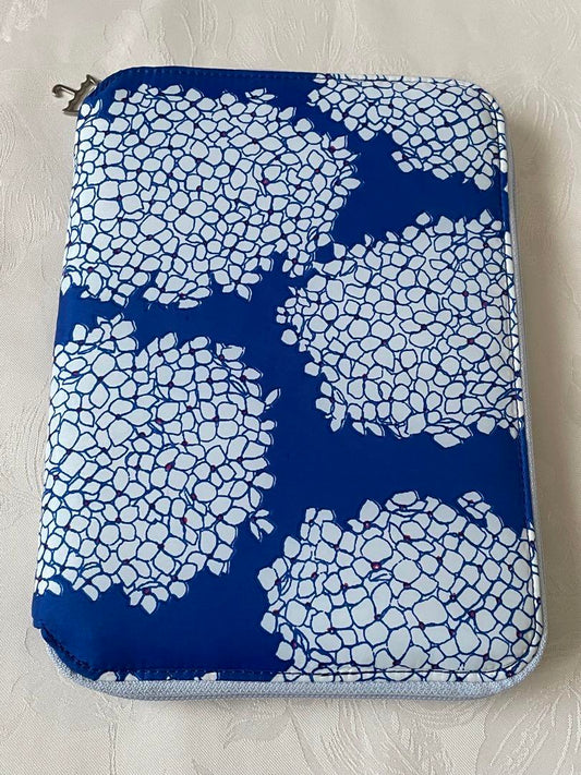 Hobonichi Notebook Cover A5 Cousin Size Zippers Hydrangea Used in Japan