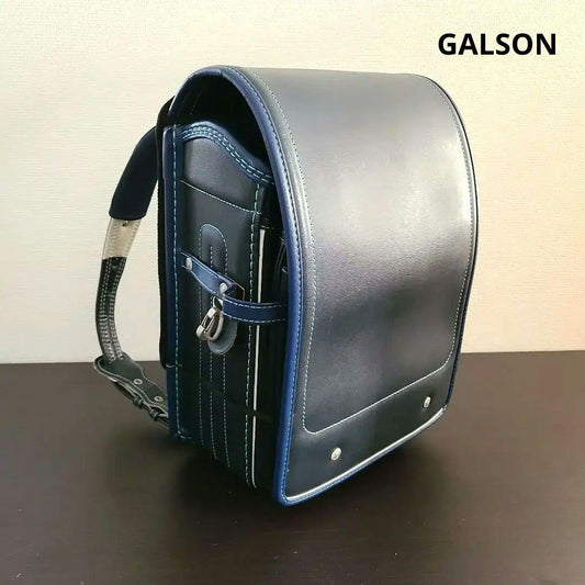 Randoseru Japanese School Bag Kid's Backpack GALSON Black x Navy Used