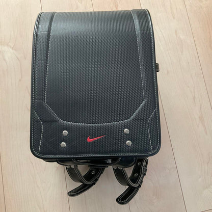 Randoseru Japanese School Bag Kid's Backpack NIKE Black Used