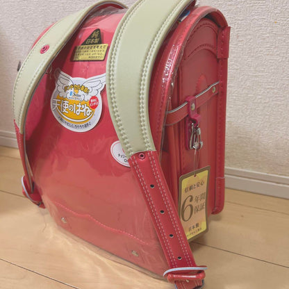 Near Mint Randoseru Japanese School Bag Kid's Backpack Angel Wings Pink Used