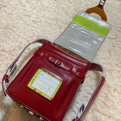 Near Mint Randoseru Japanese School Bag Kid's Backpack Red Used