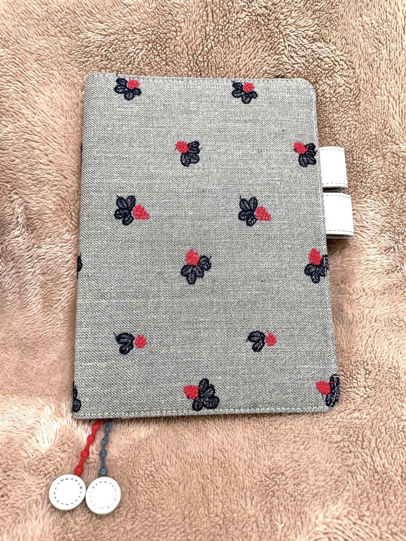 Hobonichi Notebook Cover A5 Cousin Size Mina-Perhonen Light berry Used