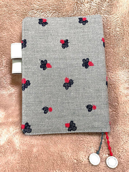 Hobonichi Notebook Cover A5 Cousin Size Mina-Perhonen Light berry Used