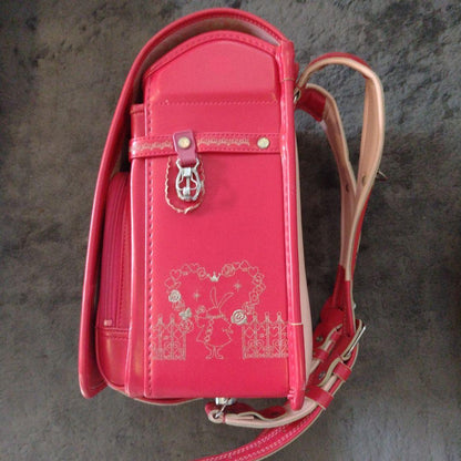 Randoseru Japanese School Bag Kid's Backpack Catherine Cottage Dark Pink Used