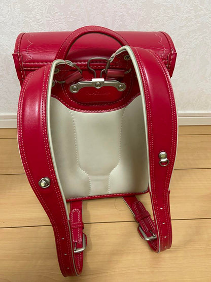 Randoseru Japanese School Bag Kid's Backpack Heart Red Used