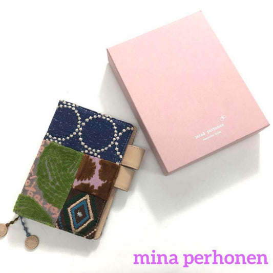 Hobonichi Notebook Cover A6 Original Size Mina-Perhonen Patchwork Used in Japan