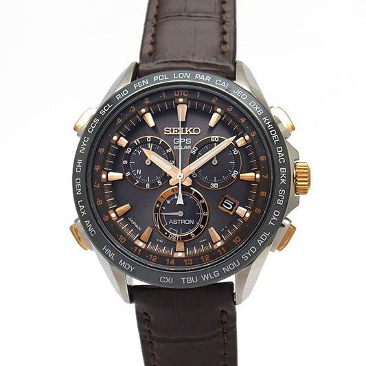 Near Mint Seiko Astron SBXB025 GPS satellite radio solar watch Used in Japan