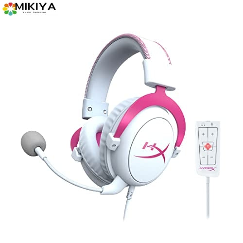 HyperX Cloud II Gaming Headset 7.1 Virtual Surround Sound Support Pink New