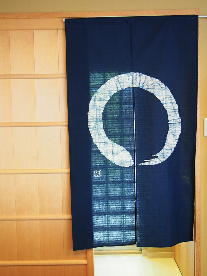 Japanese Noren curtain Roketsuzome which is masterpiece in Kyoto Japan