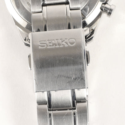 Seiko Watch Spirit Chronograph Quartz Dial Black SS BN9266 Used in Japan