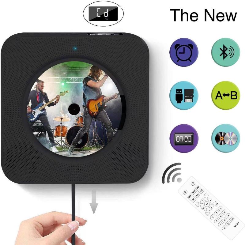 New type CD player wall-mounted multi-purpose tabletop & wall-mounted Bluetooth