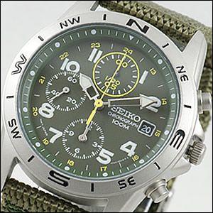 New SEIKO Watch SND377P2 Men's Chronograph Green From Japan