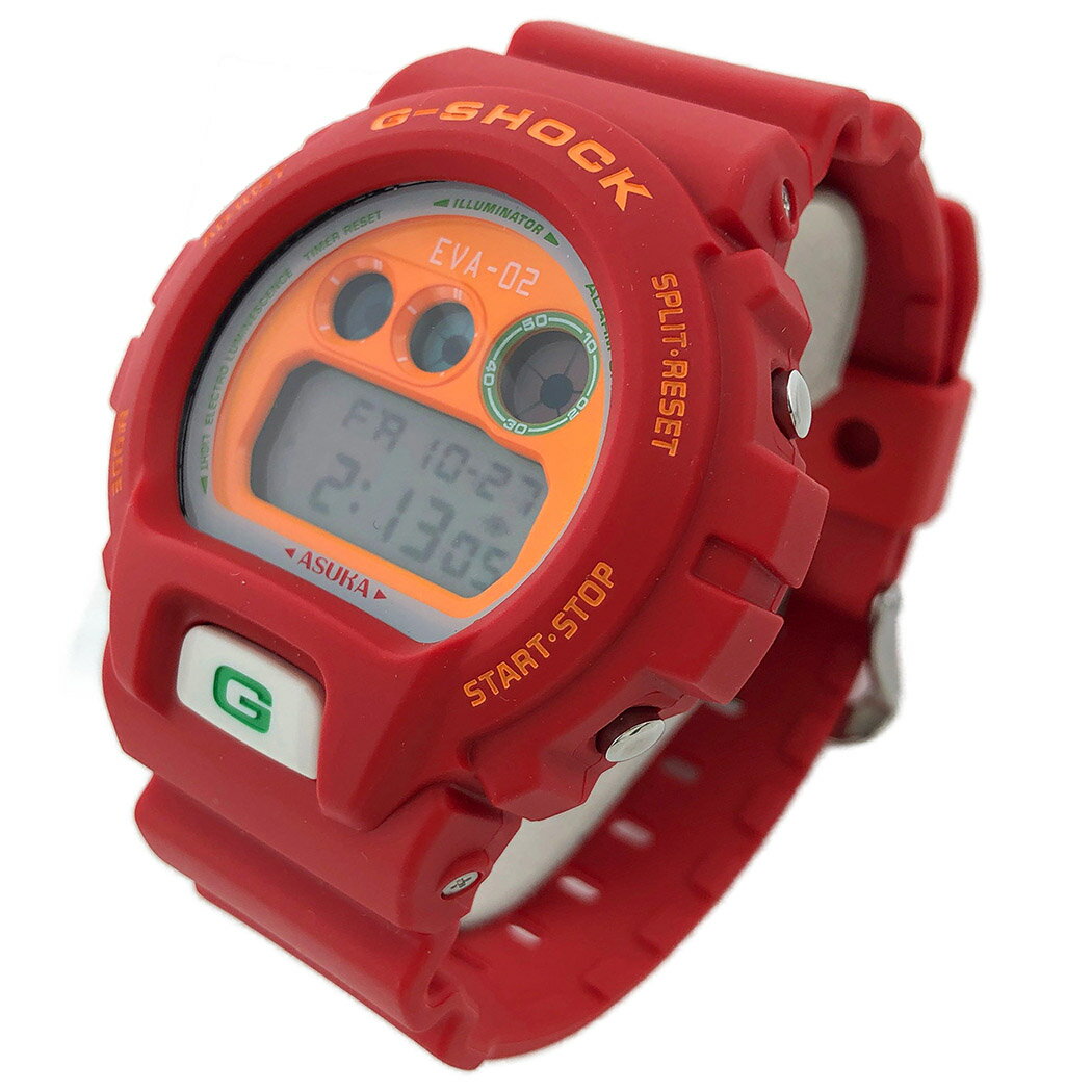 Rare Casio Watch G-Shock Evangelion Asuka Model DW-6900FS 2.0 Used in Japan