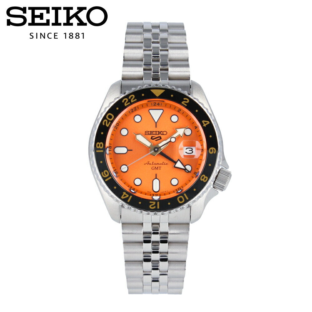 Mint Seiko 5 Watch Sports GMT Men's Waterproof Automatic From Japan