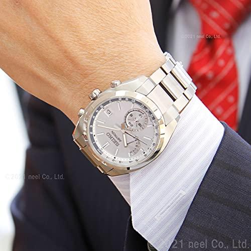 New Astron Seiko Watch Solar Radio Line SBXY009 Men's Silver From Japan