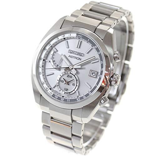 New Astron Seiko Watch Solar Radio Line SBXY009 Men's Silver From Japan